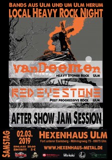 Lokal Heavy Rock Night mit anschließender Jam Session