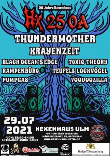 HX 25 OA: Donnerstag (GoodOldShit): THUNDERMOTHER. KRAYENZEIT u.v.m